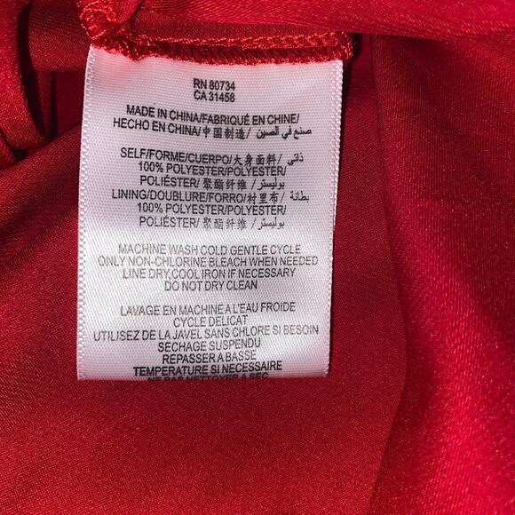 BCBGENERATION Red Vintage 2000s Accordion Pleated Mini Skirt - Picture 5 of 11